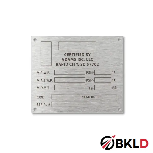 Engraved Stainless Steel Plates UK